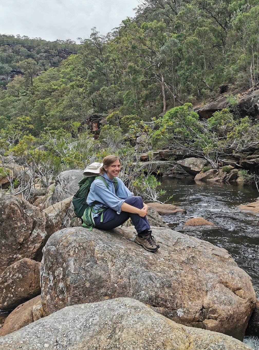 Ruby at Erskine Creek, Blue Mountains (photo: Katy Wilkins)