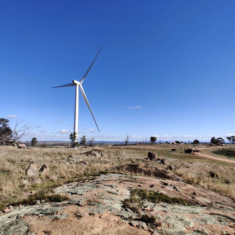 Wind turbine, central west NSW